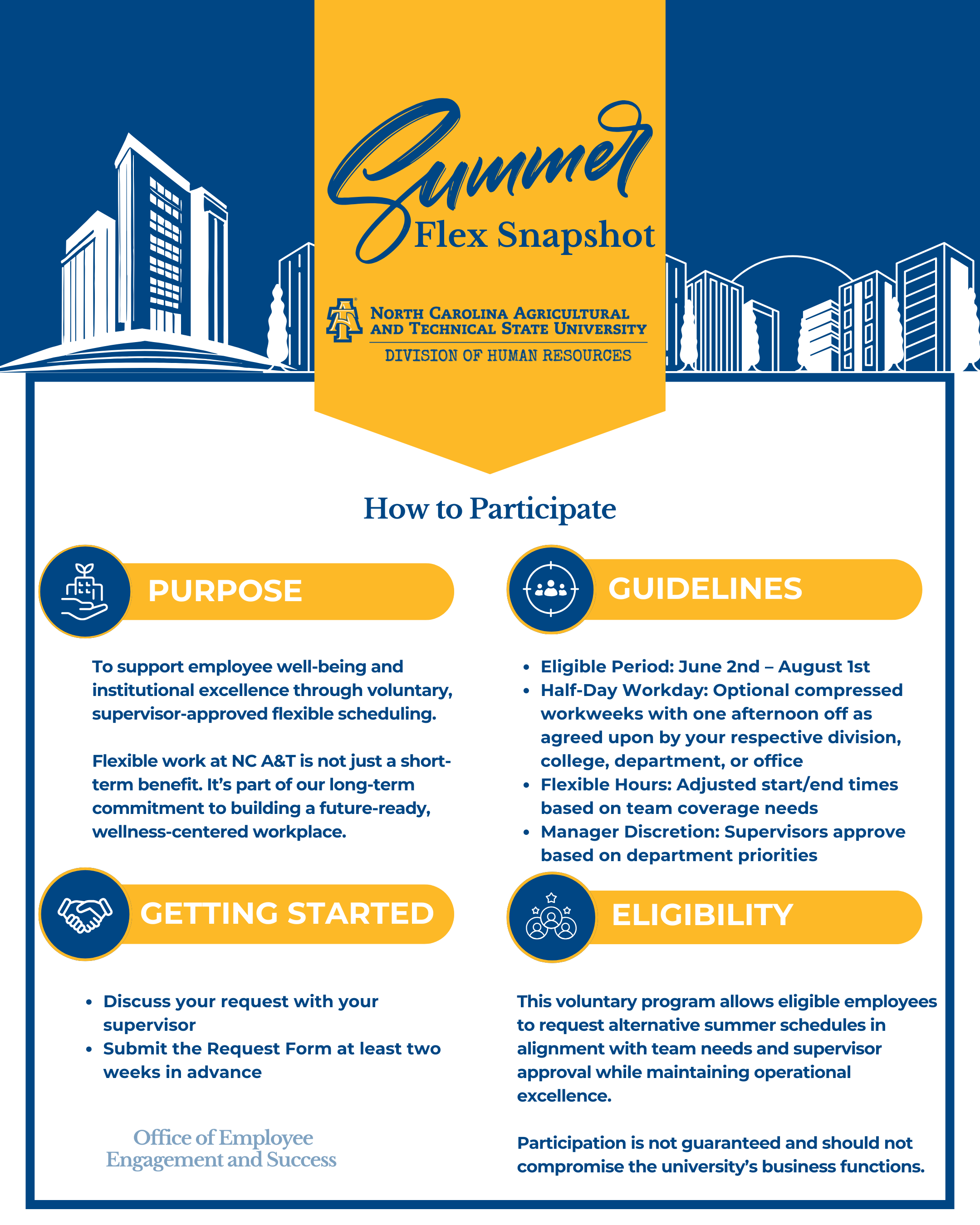 summer flex guidelines infographic