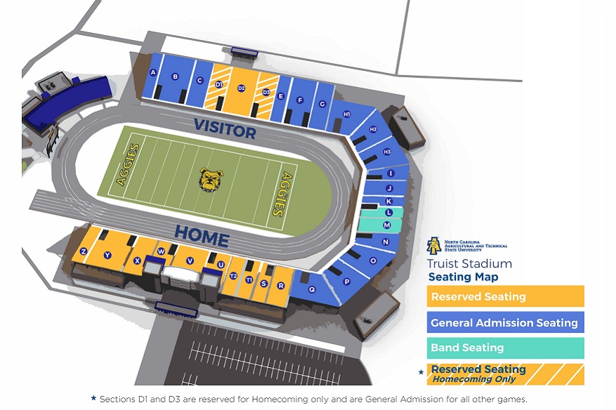 Review the seating assignment on your ticket.