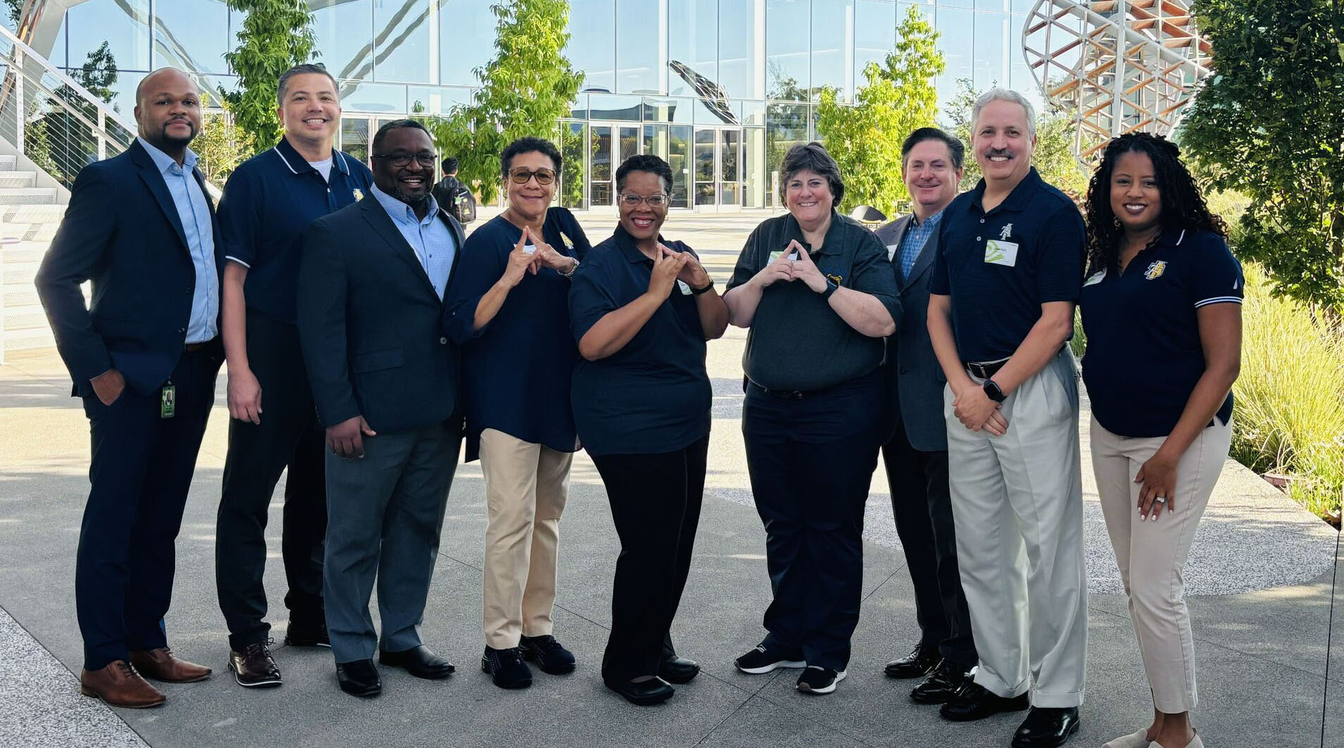 Provost Smith Jackson, Deans and Tim Minor with NVIDIA Team